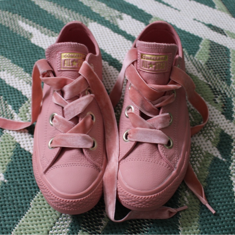 Converse Pink Low-Top Sneakers